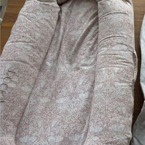 Pink and White Baby Lounger